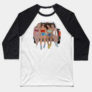 Bella, Cheyenne, Haley, & Lilly! Sticker Baseball T-Shirt
